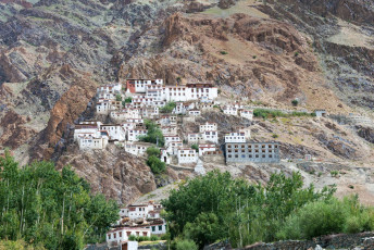 Das Kloster Kursha (Karsha Gompa) in Zanskar – Foto von beibaoke