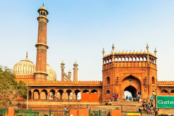 Jama Masjid, Alt Delhi, Indien. Sie ist die Hauptmoschee in Delhi - Foto von Anton Ivanov