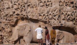 Die Skulpturen von Mahabalipuram, Tamil Nadu, Indien