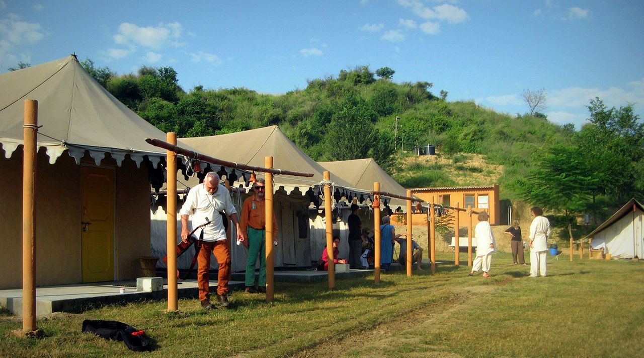 Schweizer Zelte auf dem Prakriti Farm Stay