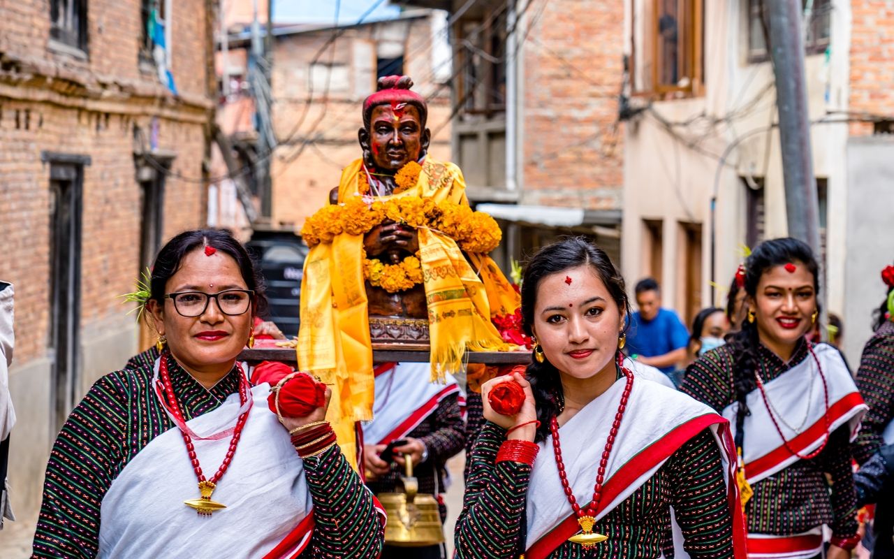 Nivari People Charing dieses Staates sowie Sankhardar Saquaand Kathmandu