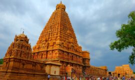 Brihadeshwara Tempel in Tanjore (Thanjavur), Tamil Nadu, Indien