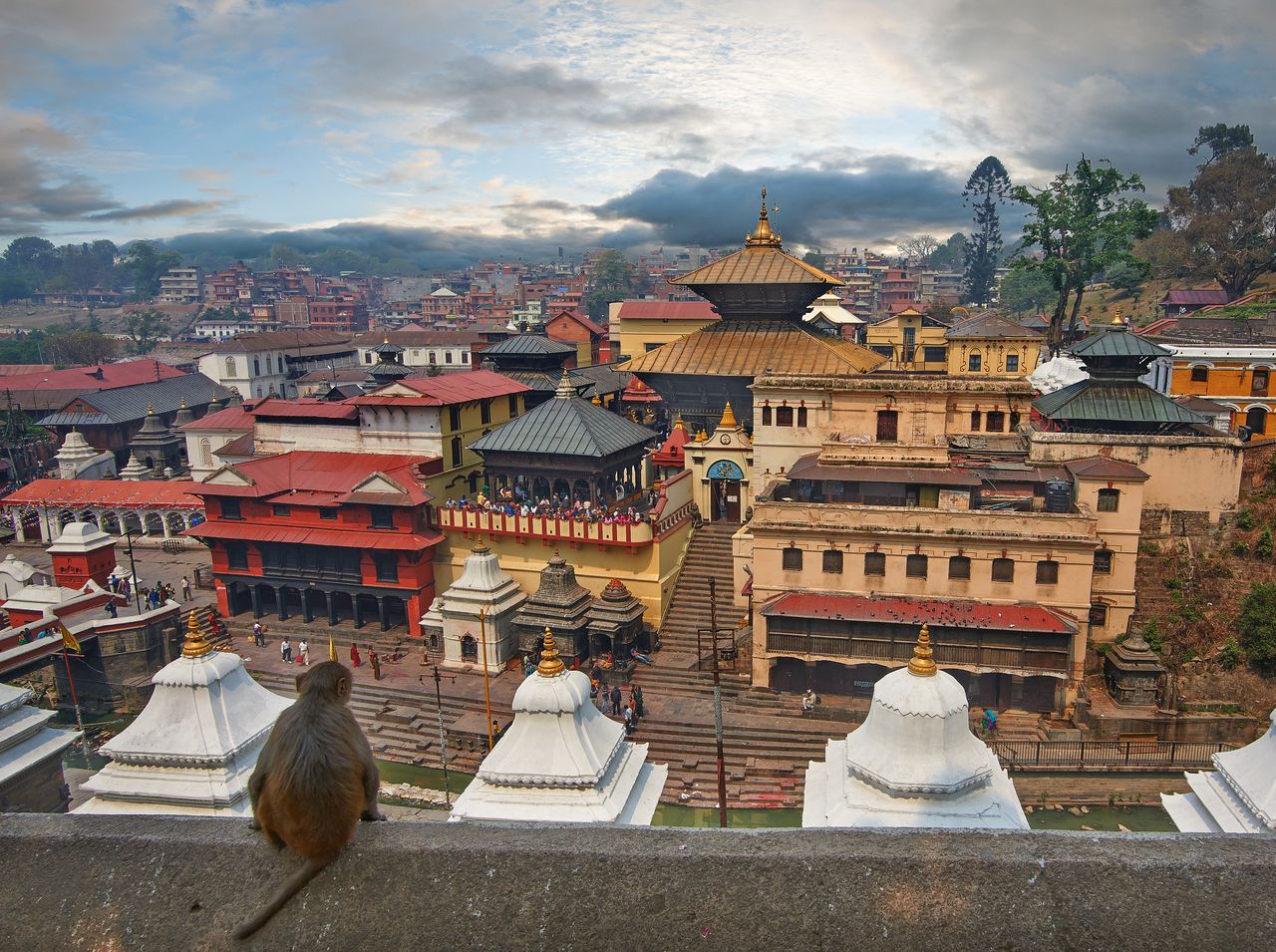 Pashupatinath-Tempelufer des Bagmati-Flusses Kathmandu