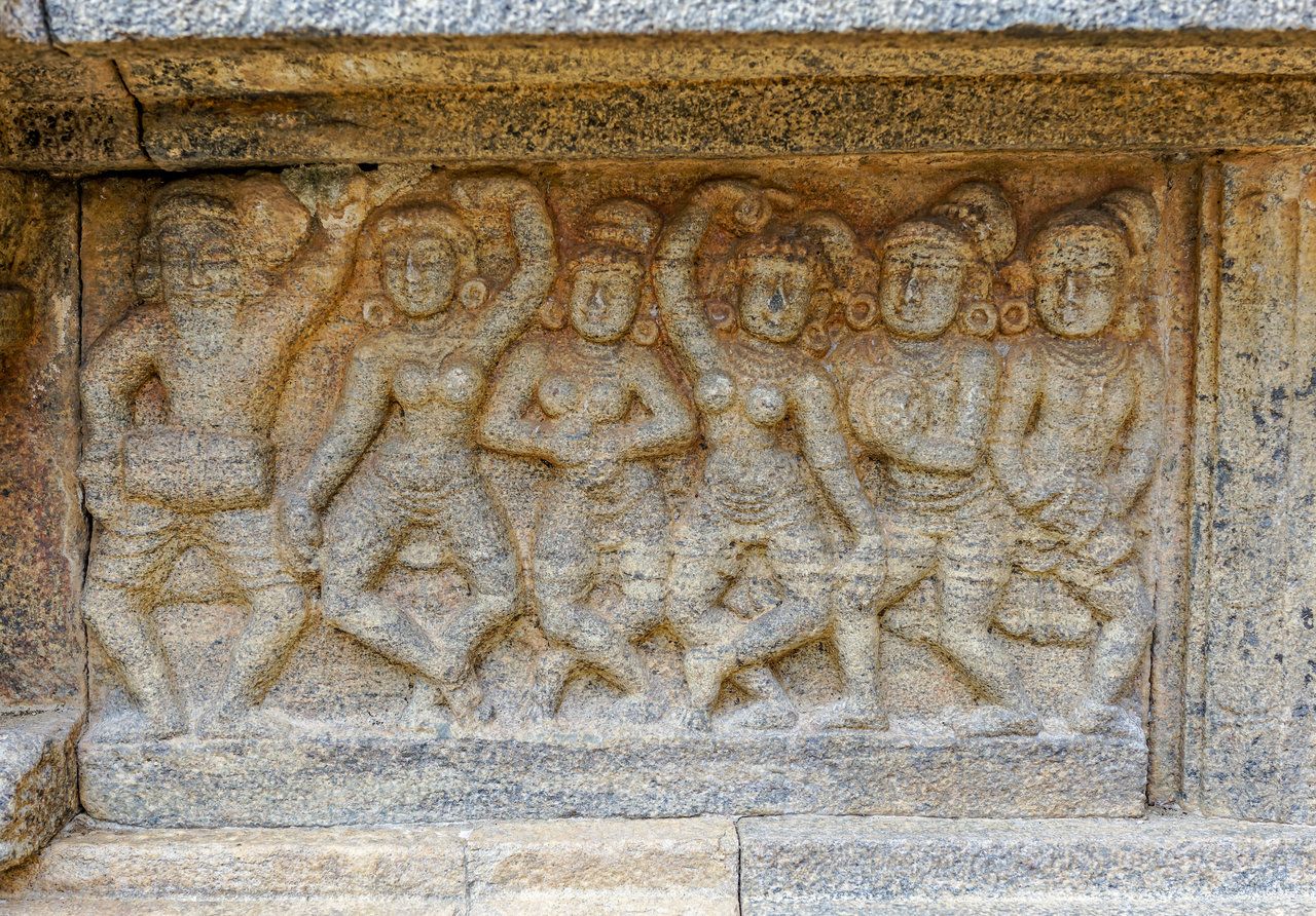 Schlüsselelement der Dekoration im Airavatesvara-Tempel