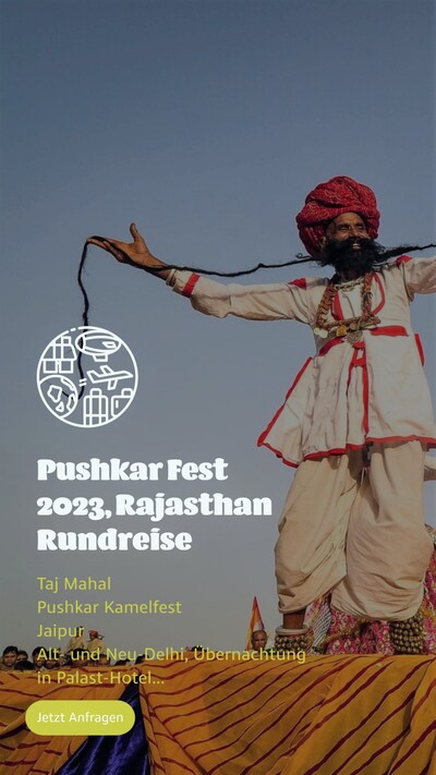 rajasthan rundreise mit pushkar kamelfest fair