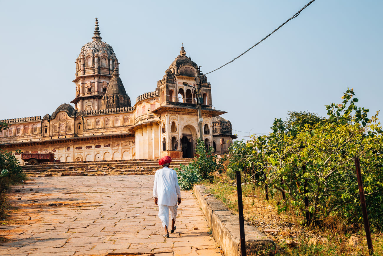 dem Weg zum Lakshmi Narayan Mandir Orchha